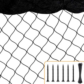 Bird Netting 50'x50' with 2.4" Square Mesh Bird Net Garden Netting for Chicken Coop, Poultry Netting Heavy Duty Nylon for Garden, Aviary, Pests, Deer Fence Chicken Netting Fruit Tree Netting