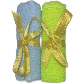 2 pcs/Set Long Home Sauna Spa Exfoliating Nylon Bath Cloth/Towel - Body Back Scrubber - Magic Shower Washcloth for Body - Shower Scrubber - Remove Dead Skin - Great for Skin Care in The Bath