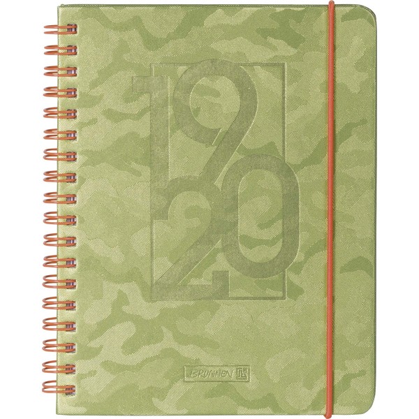 Baier & Schneider Brunnen 1072966160 "Camouflage" School Calendar/Weekly Calendar 2019/2020,