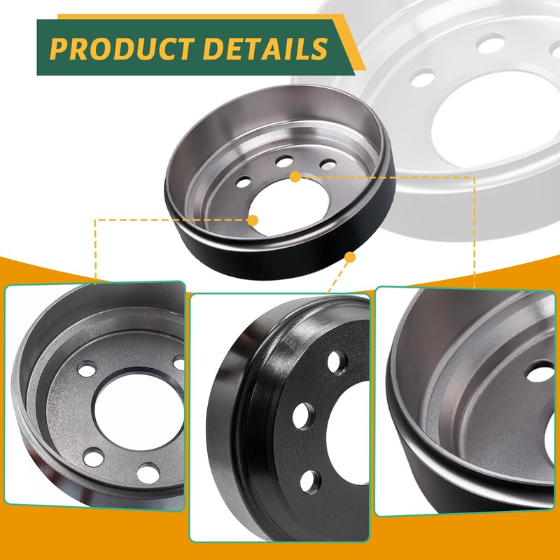 CLUBRALLY Golf Cart Brake Drum, Fits Club Car DS 1981-1994