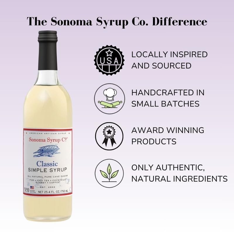Sonoma Syrup Co. Classic Simple Syrup 25.4 fl oz |