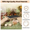 JWIZYOTR Wooden Hamster Platform with Double Ramp, Hamster Climbing Platform