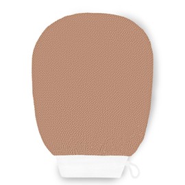 Tandoler Exfoliating Glove(1pc)-Remove Unnecessary Dead Skin and Exfoliator, Keratosis Pilaris Treatment, Can Be Used Before Self Tanner Mitt and Body Buffer（Light Coffee）