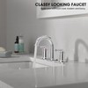 Kruzoo Chrome Bathroom Faucets, Polished Chrome Roman Bathroom Faucets 3