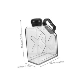 BESPORTBLE Lightweight Portable Water Bottle A5 Flat Flask Reusable and Leakproof Sports Cup