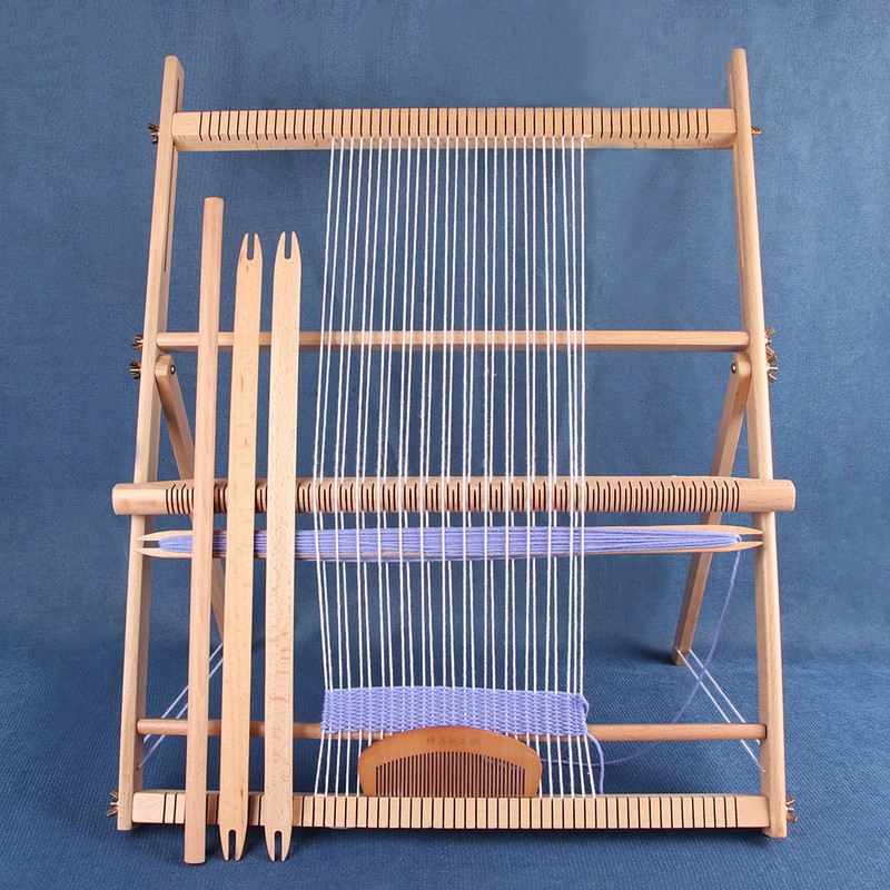 Wooden Weaving Loom Kit, S/M/L with Optional Yarn Bundle