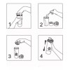 botella para gym Vaso Shaker Mezclador Con Bola Proteína Gym