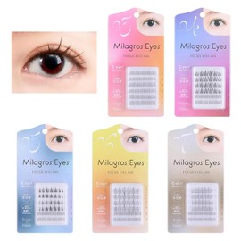 MilagrosEyes False Eyelashes, For Partial, Lightweight, Lightweight (No3)
