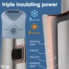 b.box Insulated Drink Bottle with Straw, Cold Insulation, Heat Retention,