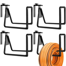 Adnee 4 Pack Garden Hose Holder - Heavy Duty Wall Mount Hose Hanger - Adjustable Hose Reel Hose Hooks for Water Hose Storage and Extension Cords