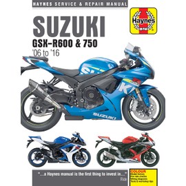Suzuki GSX-R600 & 750 (06 - 16) (Haynes Service and Repair Manual)