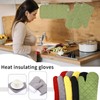 Win Change Oven Mitts and Pot Holders Sets,6 Pcs Oven