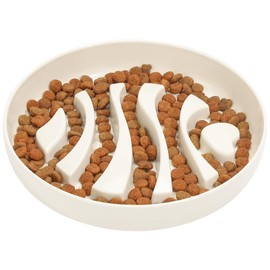 IDOGCHEW Anti Sling Bowl for Cats (Heartfish - White)