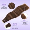 EINbeauty Tape Extensions Real Hair 20 Pieces Extensions Real Hair