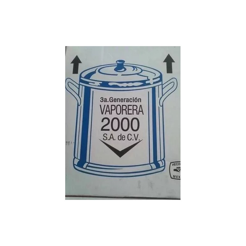 VAP2000 Vaporera Olla De Aluminio De 50 Litros Con Tapa