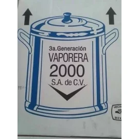 VAP2000 Vaporera Olla De Aluminio De 50 Litros Con Tapa Y Disco