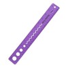 Regla de Plástico Flexible, 30 cm, Transparente (Morado)
