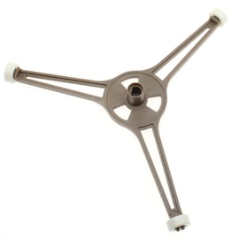 HAJXZH Arm Length 3.54" / 9 cm Triple Arm Microwave Oven Turntable Ring Glass Plate Tray for 9.6" Microwave Oven Glass Flat Turntable Plate