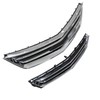 SEBLAFF Upper Lower Front Bumper Grilles Chrome Plastic Replacement for