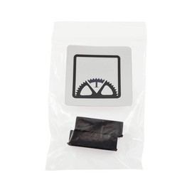 Vintage Time Watches 2 x Black Rubber PVC Watch Strap Keeper Retaining Hoop Loop Ring Retainer Holder 20 22 24mm (22mm)
