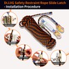 DIJJIG Rope Harness Safety Lanyard 25ft Vertical Roofing Rope With