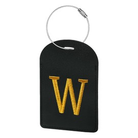 Gloppie Initial Luggage Tags TSA Approved Embroidered Monogrammed Letter Luggage Tag for Suitcases W