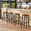 HOOBRO Bar Stools, Barstools Set of 4,Counter Height Barstools, 24.8"