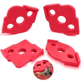 Set of 4 Milling Templates for Router, Radius Jig Router Templates, for Hand Edge Trimmer, Engraving Machine, Woodworking Tool (R5 R10 R15 R20 R25 R30 R35 R40)
