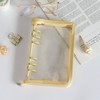 MultiBey A6 Binder 6 Ring Binder Cover Clear PVC Notebook