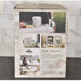 Rae Dunn Mini Fridge “CHILL” – 6-Can Cooler & Warmer – New in Box