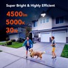 OREiN 4500LM/30W Flood Lights Outdoor, 240°/40FT Motion Sensor Outdoor Lights,