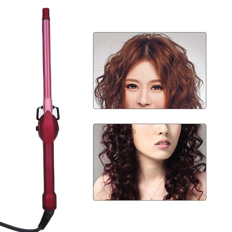 Mini Electric Hair Curler Salon Curling Wand Anti-Scald Temperature Adjustment