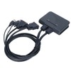 USB KVM Switch 2 Ports Wired HD Multimedia Interface KVM