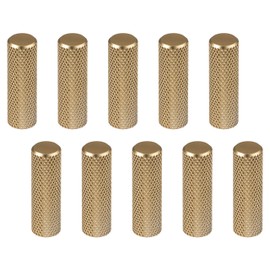 Gedotec Furniture Handle, Antique Polished Brass - Aluminium Furniture Knob Vintage - GRAF | Cupboard Knob Kitchen for Drawers and Cabinet Doors | Door Knob Diameter 10 mm | Pack of 10 - Design