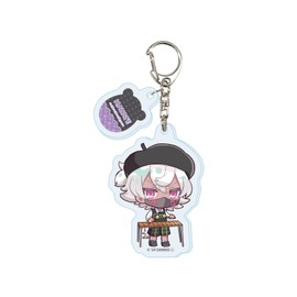 Maimai Goen 05 Hayate [Mini Character Illustration] Acrylic Key Holder with Parts