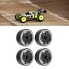 1.9 Inch 4pcs Carbon Fiber Wheel Hub with Brake Disc