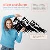 Mountain Decals for Walls - Black Mountain Vinyl - Black