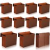 PerKoop 10 Pcs Expanding File Folder with Flap 7 Inch