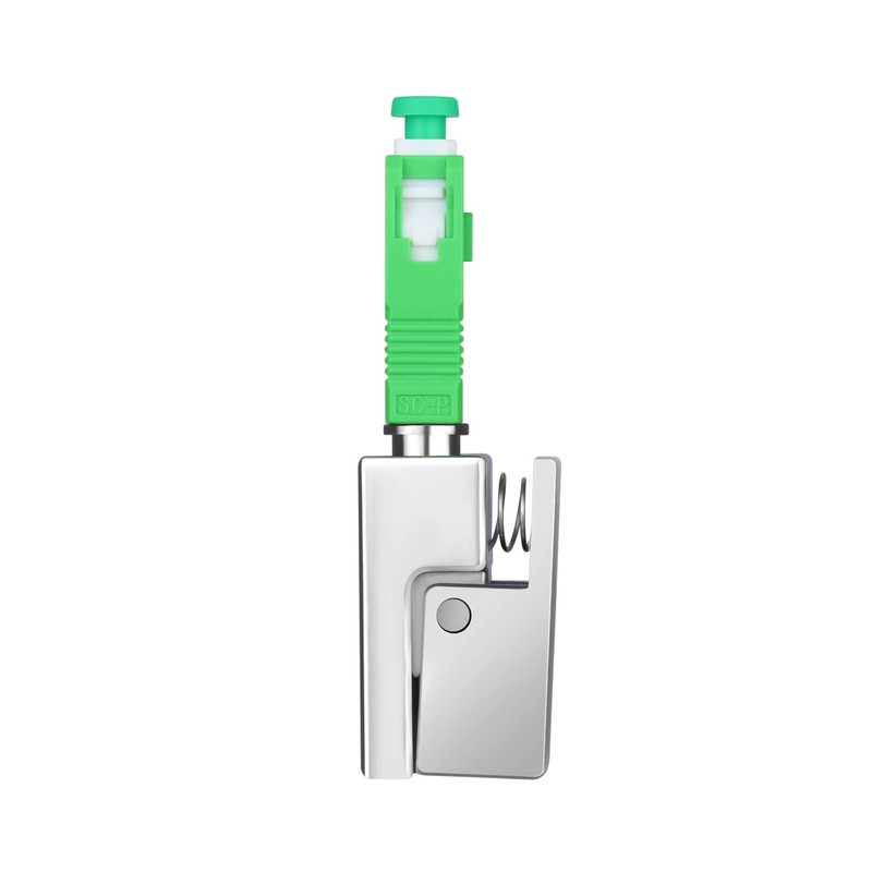 1PC SC APC Bare Fiber Optic Adapter Square Fiber Coupler