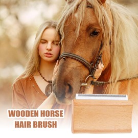 Dog Brush for Shedding - Dog Hair Remover | Wood Detangling Comb Grooming Supplies for Horse, Cat, Home Routine, Professional Salon