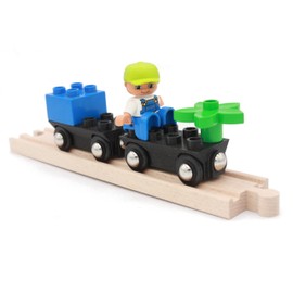 Locorico - 2 Wooden Train Trolley (Duplo)