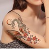 Lorna5 5 Sheets Dragon Tattoo Butterfly Tattoo Temporary Snake Tattoo