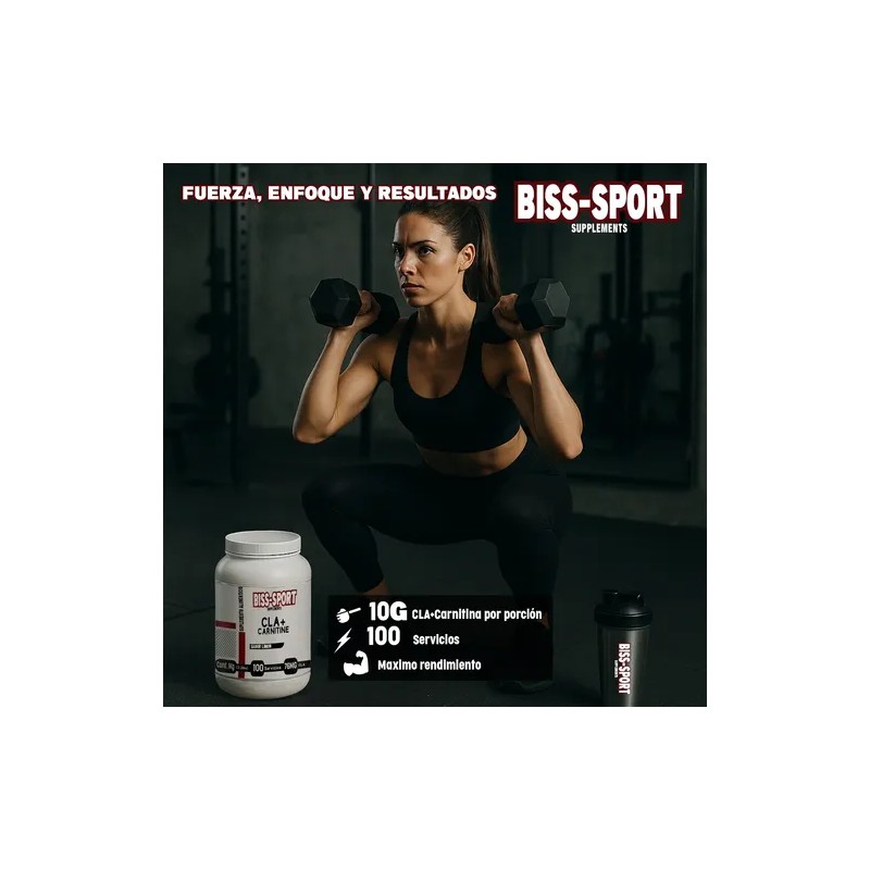Cla + Carnitina Biss-sport Suplemento 1kg En Polvo 100servis