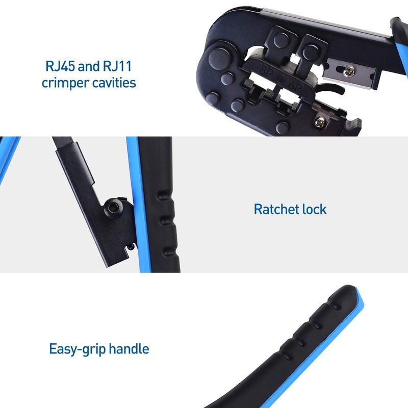 Cable Matters Modular RJ45 Crimp Tool (crimpadora Ethernet) con cortador