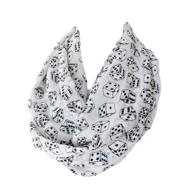 Etwoa Dice Infinity Circle Loop Scarf