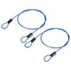 TOP-VIGOR 2Pcs Security Steel Cable, 2.5mm x 0.5m / 1.64ft
