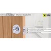 HANDLEZONE® Bathroom Toilet Door Thumb Turn and Release Deadbolt Kit