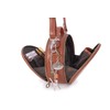 Catwalk Collection Handbags - Women's Round Leather Shoulder Bag -