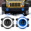 BEEYEO 4 Inch LED Fog Lights 60W High-Intensity Off-Road Fog