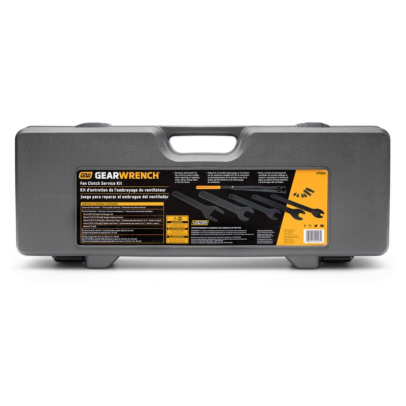GEARWRENCH Fan Clutch Service Set, Fan Nut Wrenches, Pully Holder,